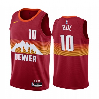 Nike Denver Nuggets #10 Bol Bol Red Youth NBA Swingman 2020-21 City Edition Jersey
